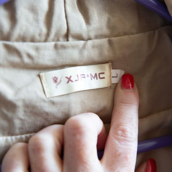 XJF MC Asymmetrical Jacket Size Large Khaki - Picture 3 of 3
